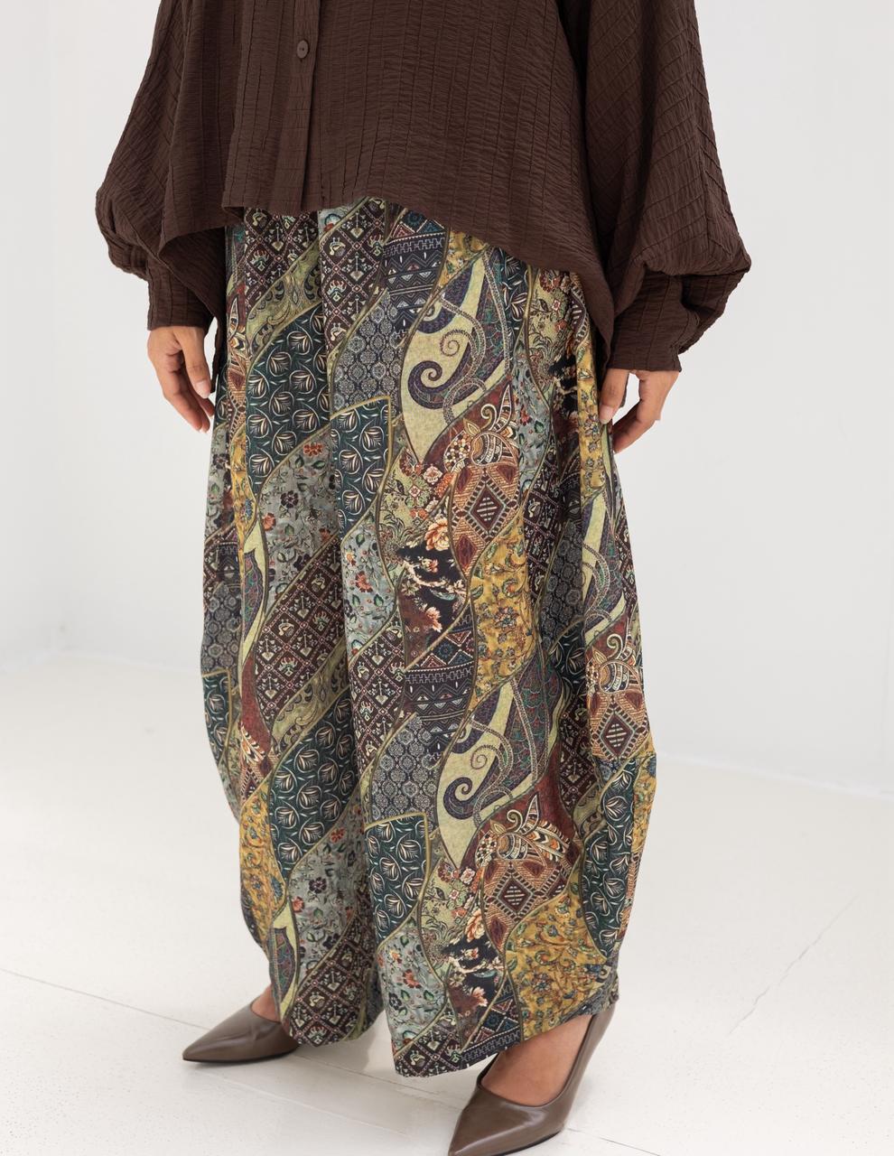 Bohemian Lenin printed gypsy pants