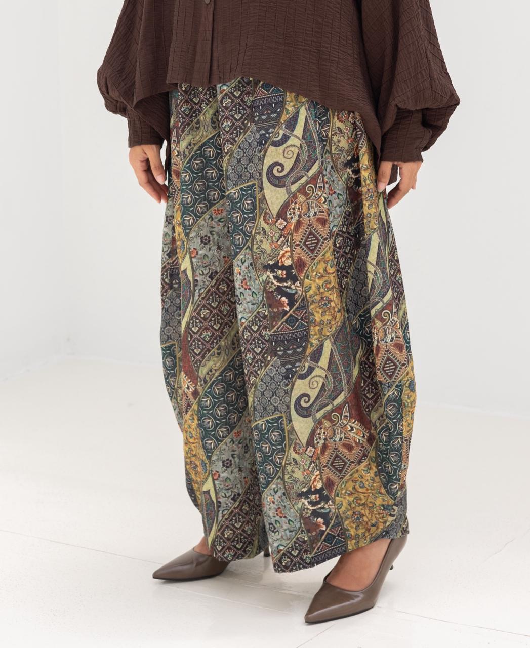 Bohemian Lenin printed gypsy pants