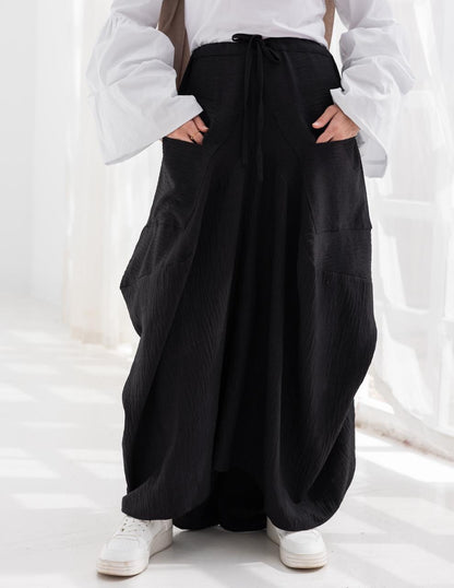 Plain gypsy skirt in Black