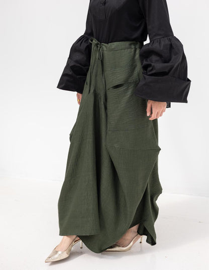 Plain gypsy skirt in Olive