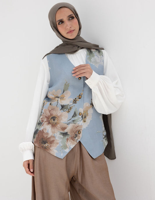 Lenin floral vest