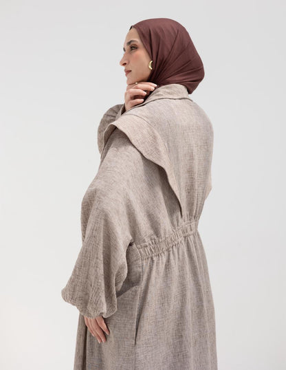 Trendy Lenin cardigan with golden dots in Cafe