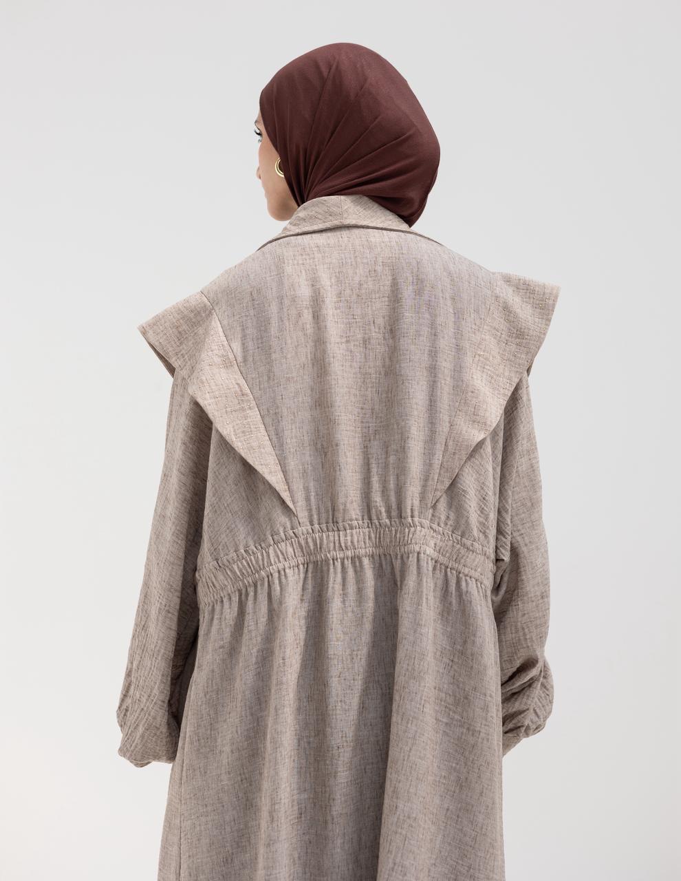 Trendy Lenin cardigan with golden dots in Cafe