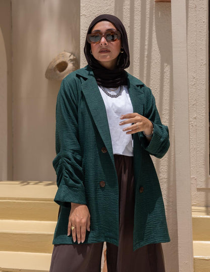 Lenin blazer in Emerald green