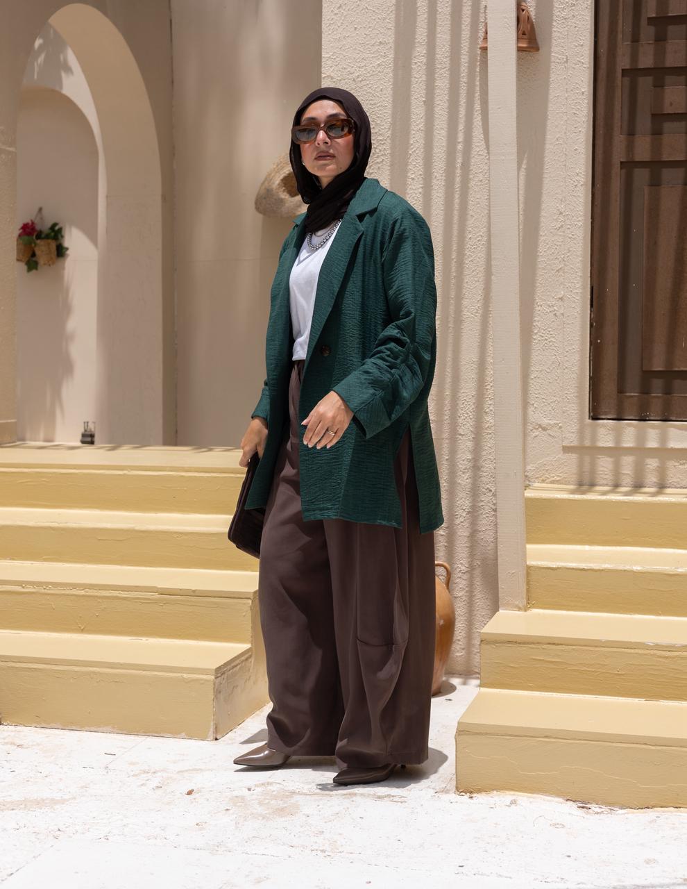 Lenin blazer in Emerald green