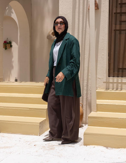 Lenin blazer in Emerald green