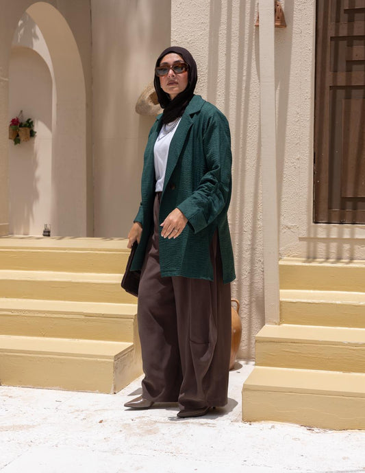 Lenin blazer in Emerald green