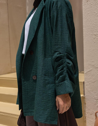 Lenin blazer in Emerald green