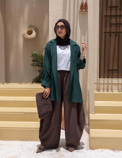 Lenin blazer in Emerald green