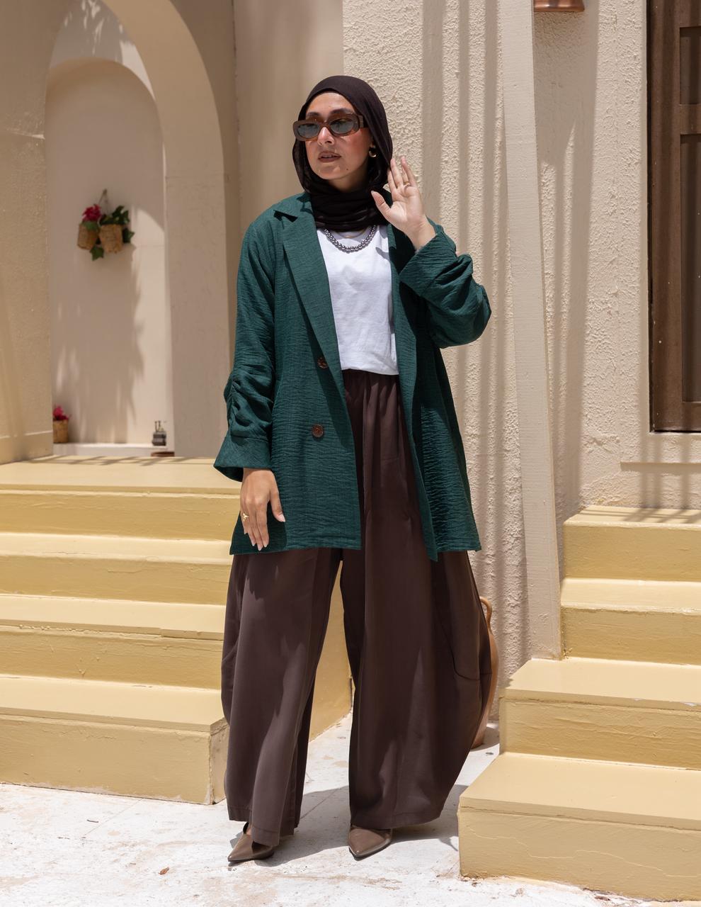 Lenin blazer in Emerald green