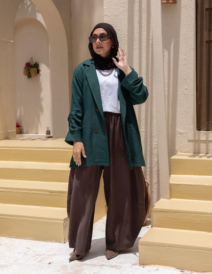 Lenin blazer in Emerald green