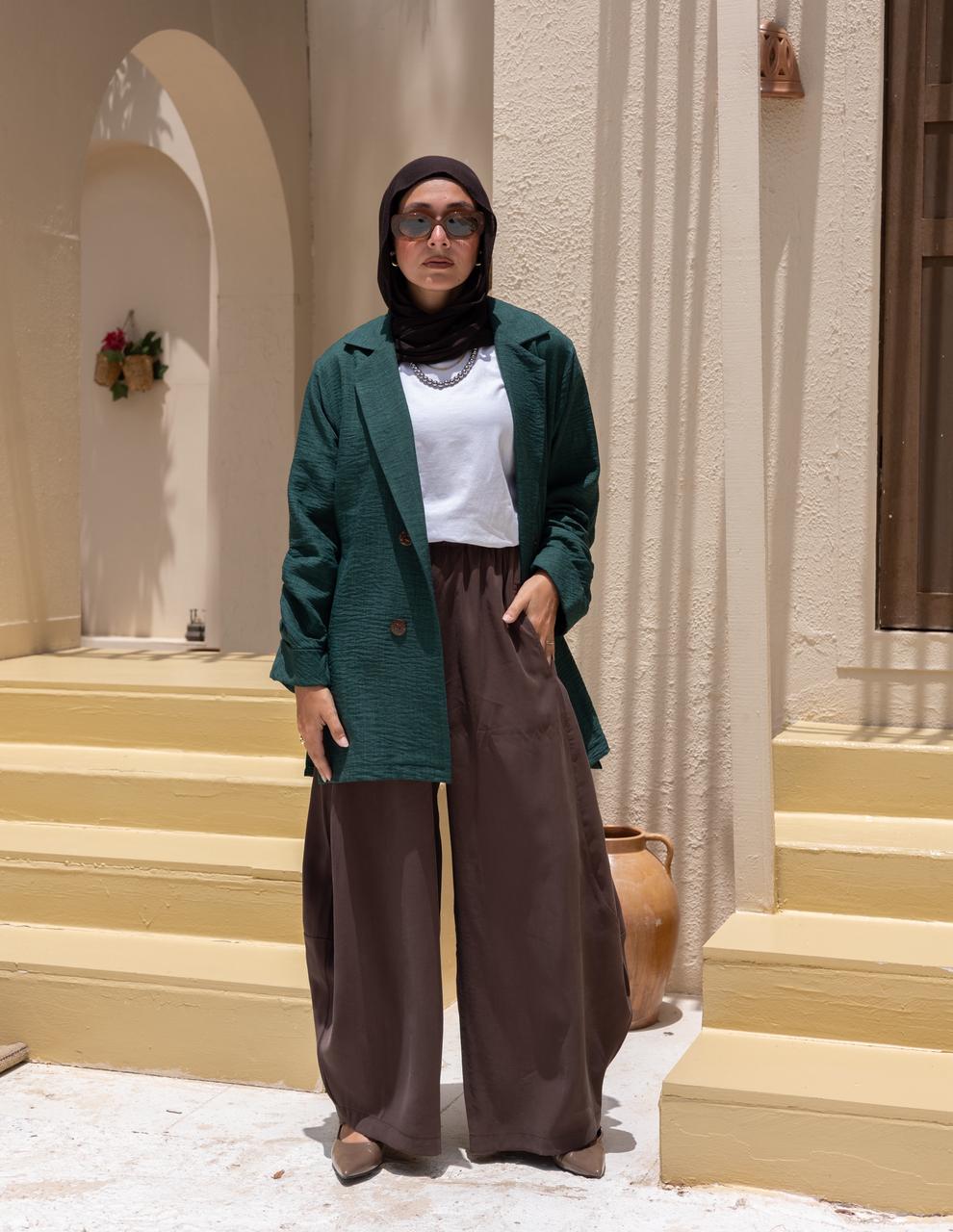 Lenin blazer in Emerald green