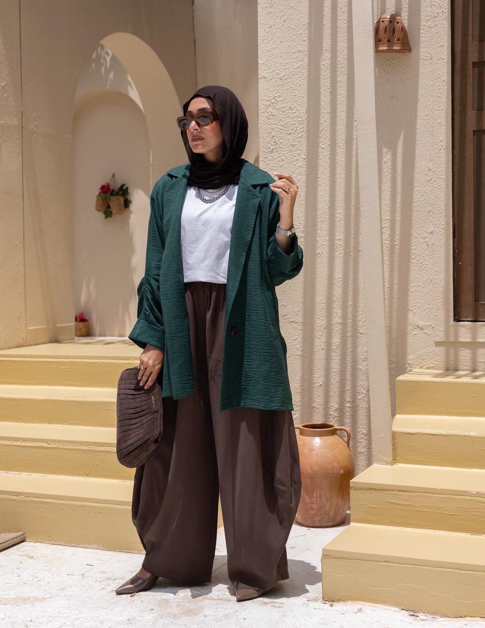 Lenin blazer in Emerald green