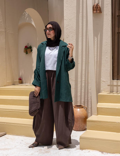 Lenin blazer in Emerald green