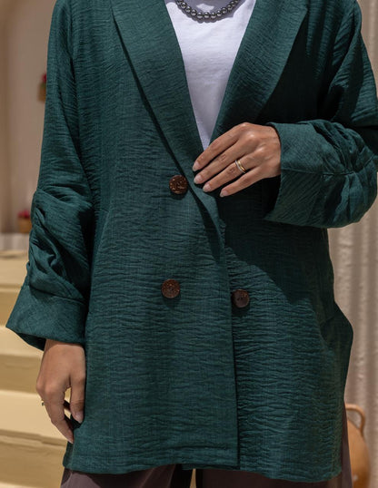 Lenin blazer in Emerald green