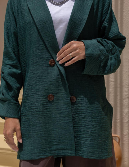 Lenin blazer in Emerald green
