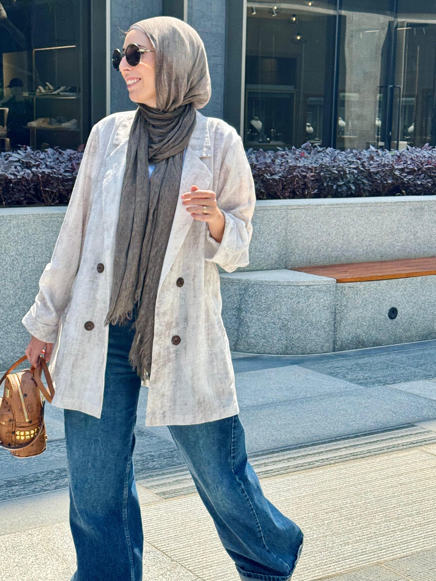 Lenin blazer in Beige