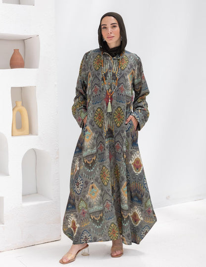 Bohemian printed Lenin dress