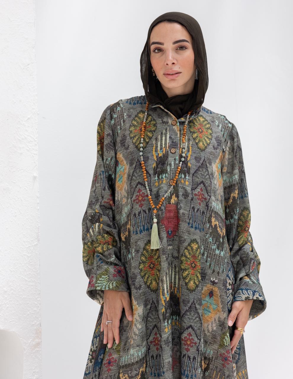 Bohemian printed Lenin dress