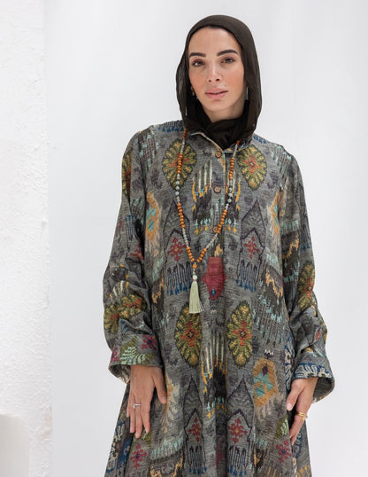 Bohemian printed Lenin dress