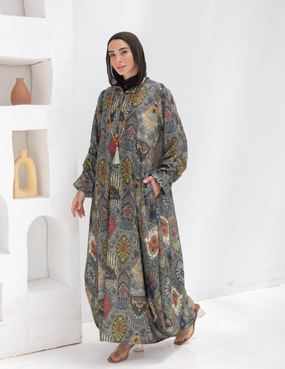 Bohemian printed Lenin dress