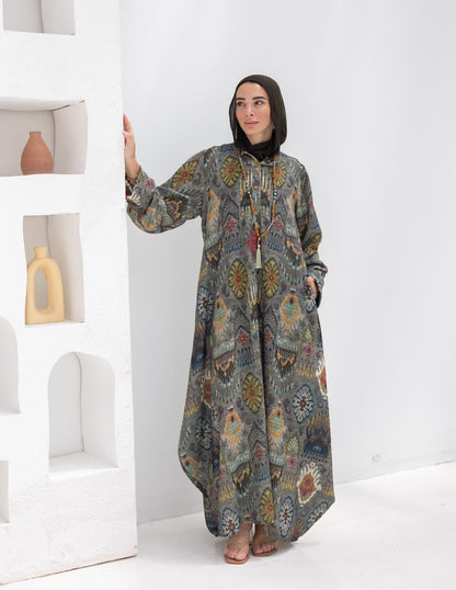 Bohemian printed Lenin dress
