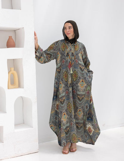 Bohemian printed Lenin dress