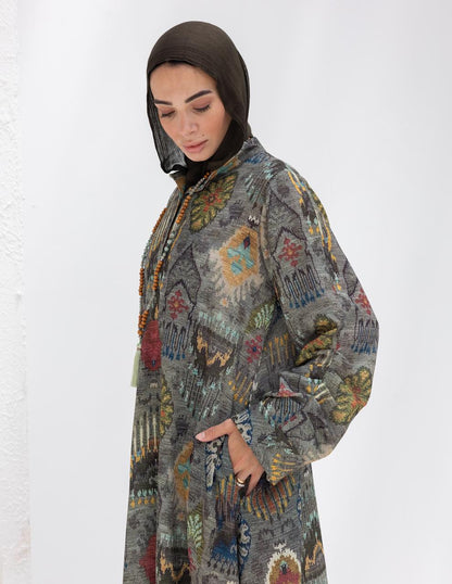 Bohemian printed Lenin dress