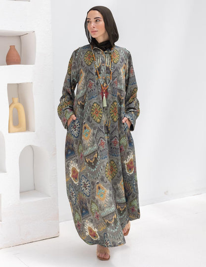 Bohemian printed Lenin dress