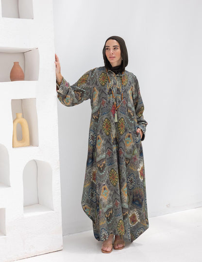 Bohemian printed Lenin dress