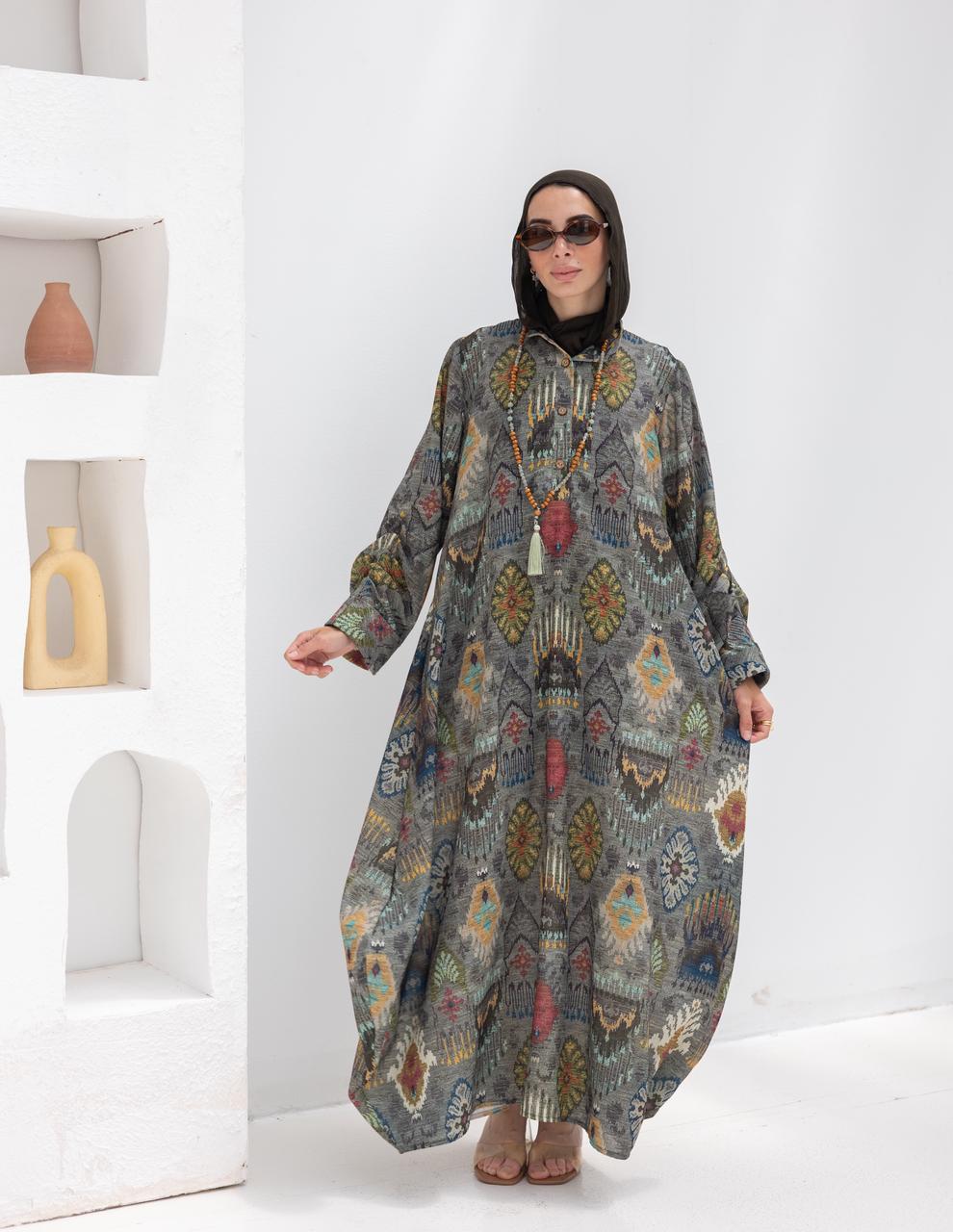Bohemian printed Lenin dress