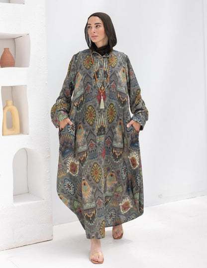 Bohemian printed Lenin dress