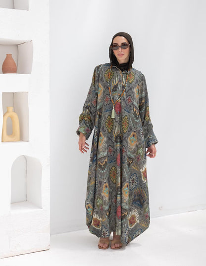 Bohemian printed Lenin dress