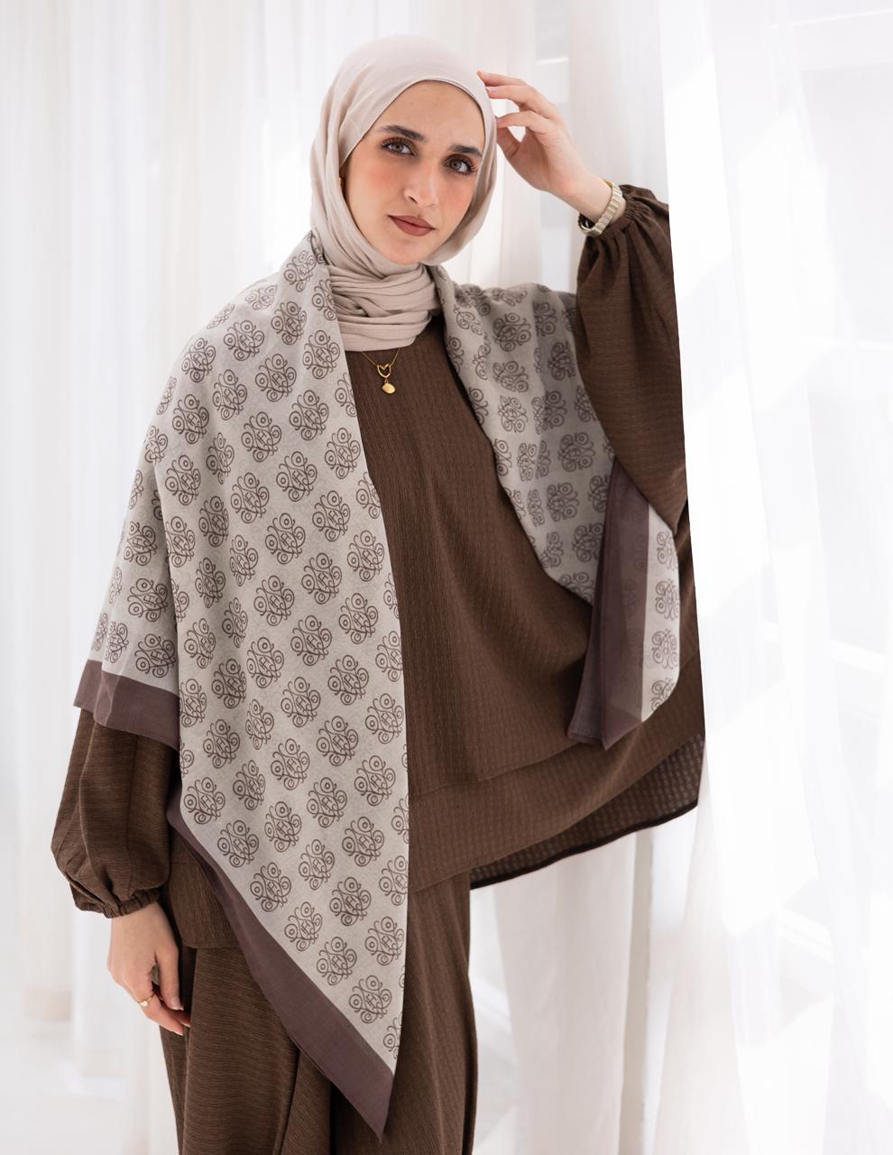 Printed cotton shawl