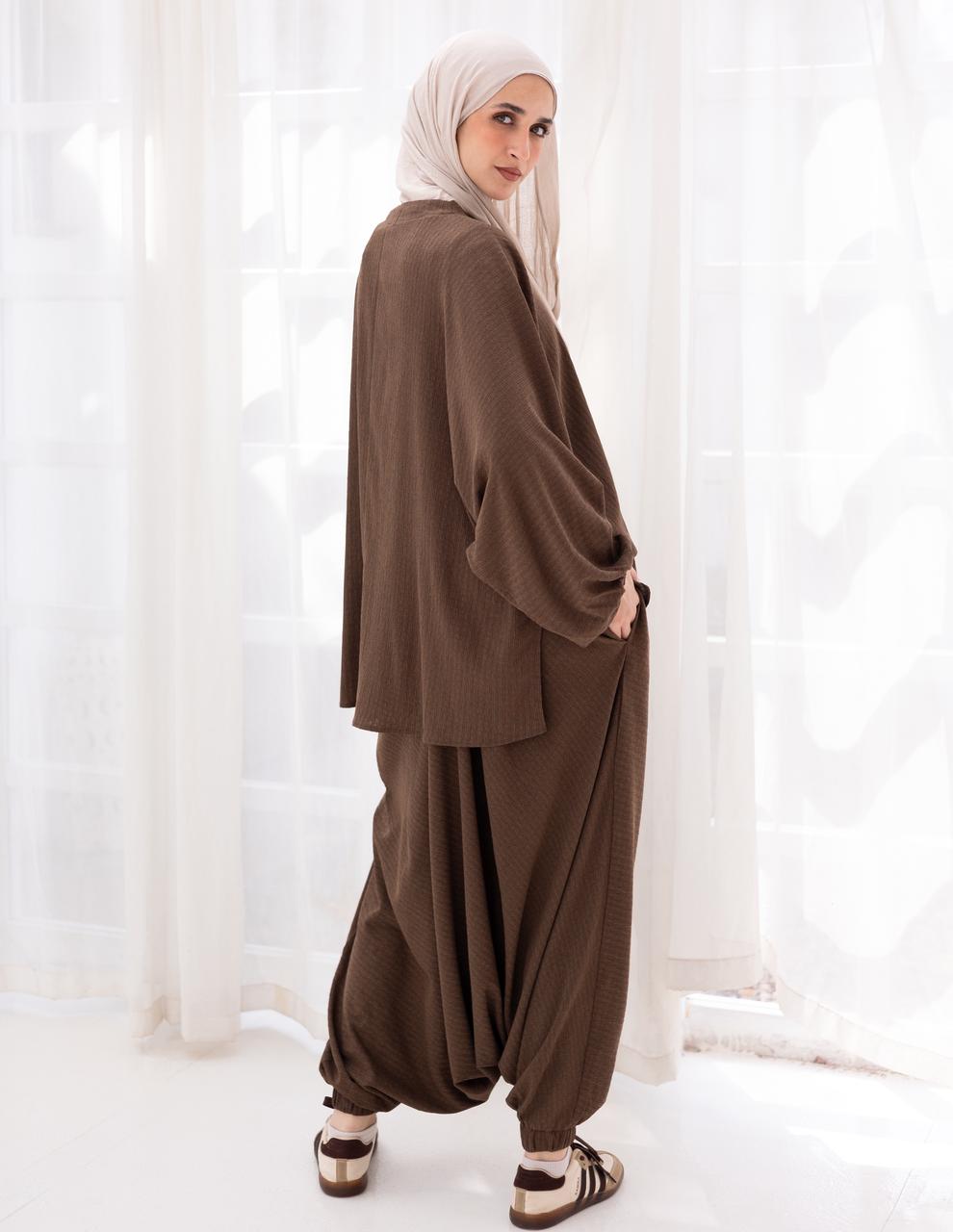 Double layers Sherwal in Brown