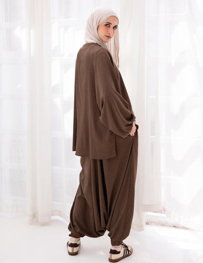 Double layers Sherwal in Brown