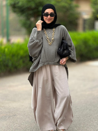 Soft summer light Gypsy pants in Light Beige