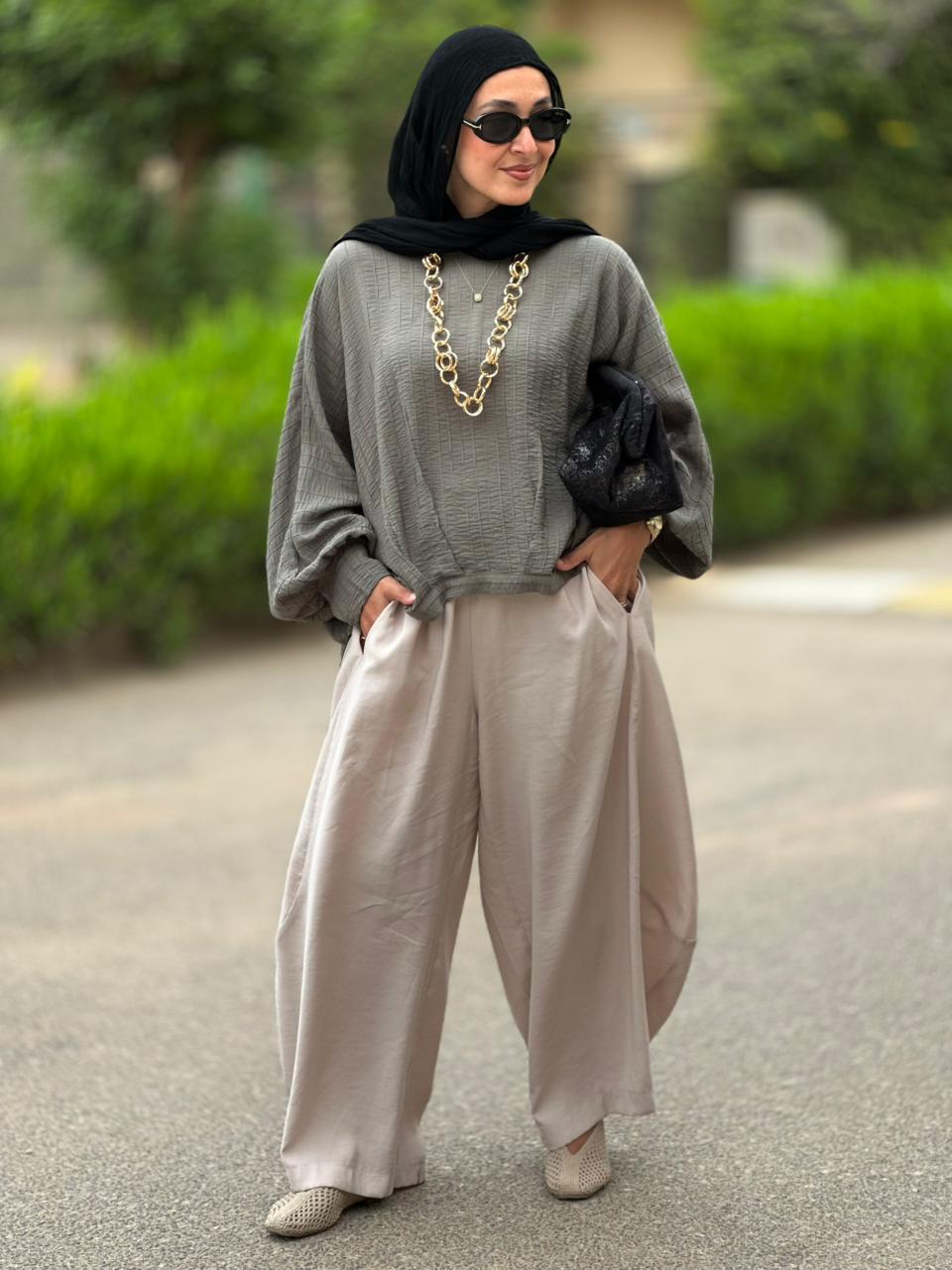 Soft summer light Gypsy pants in Light Beige