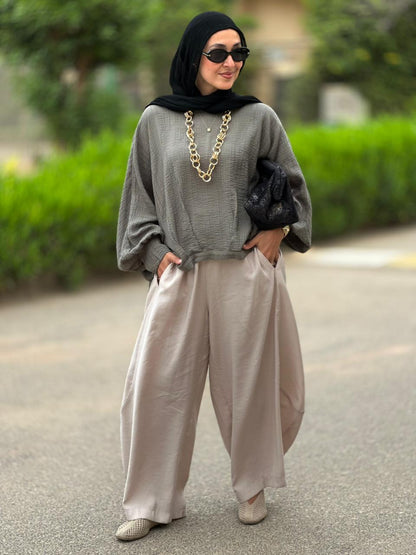 Soft summer light Gypsy pants in Light Beige