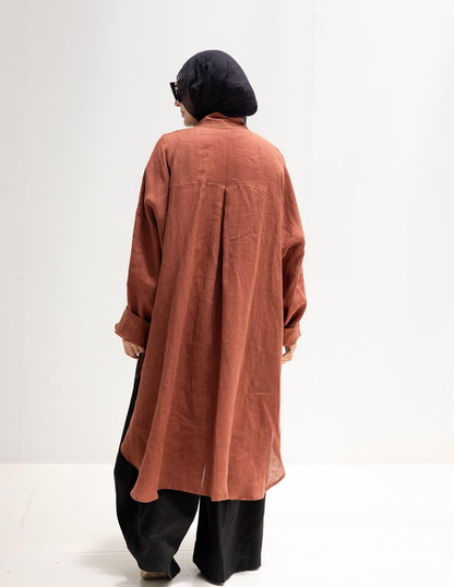 High low jacket with zipper