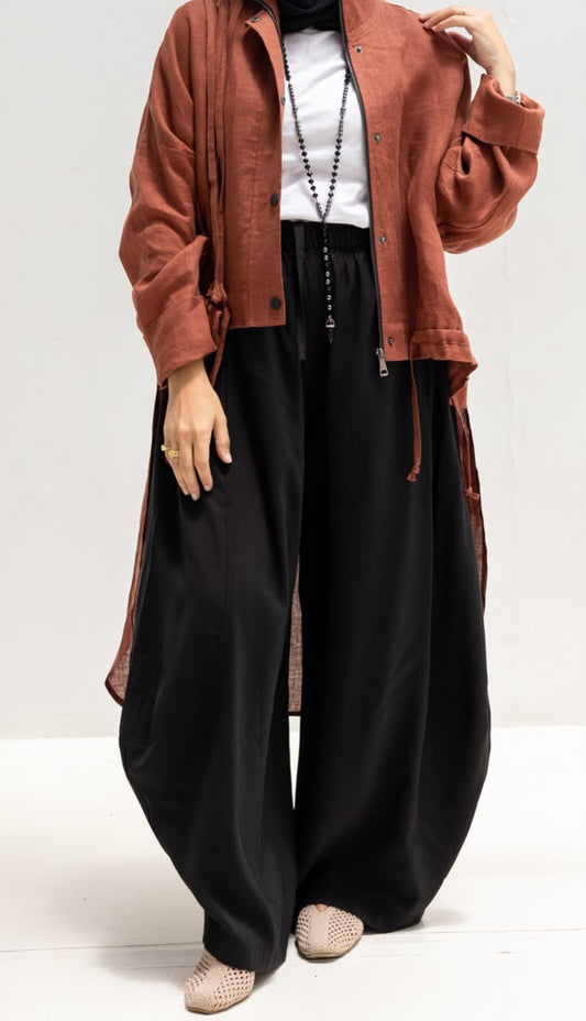 Soft summer light Gypsy pants in Black