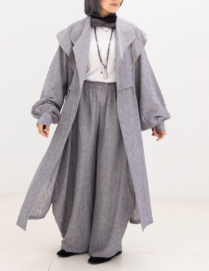 Lenin Set with golden dots in Gray