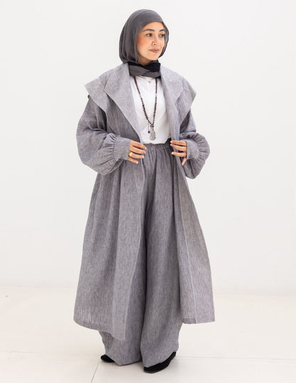 Lenin Set with golden dots in Gray