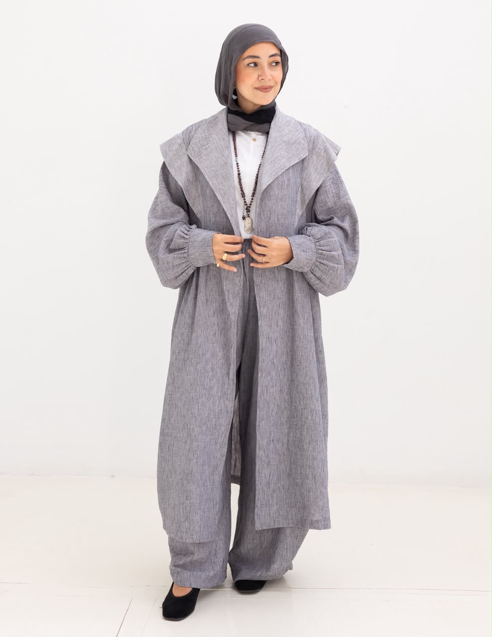 Lenin Set with golden dots in Gray