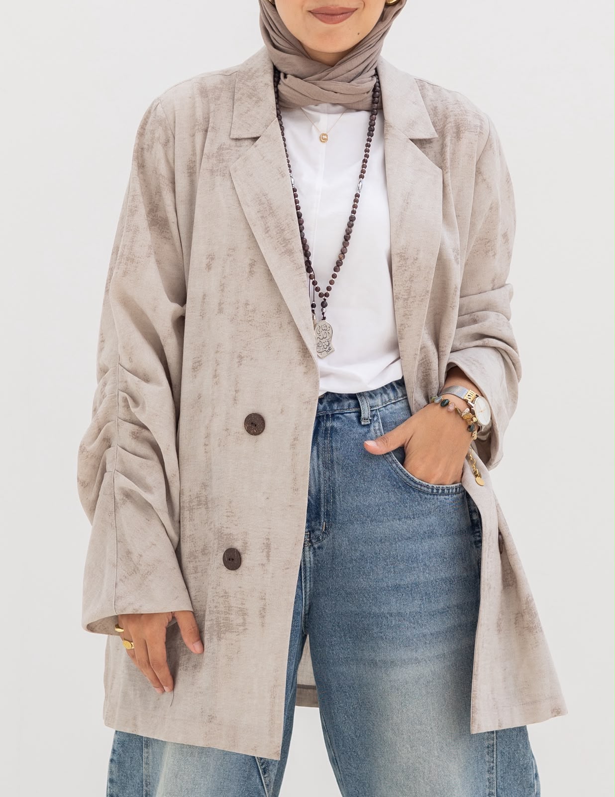 Lenin blazer in beige
