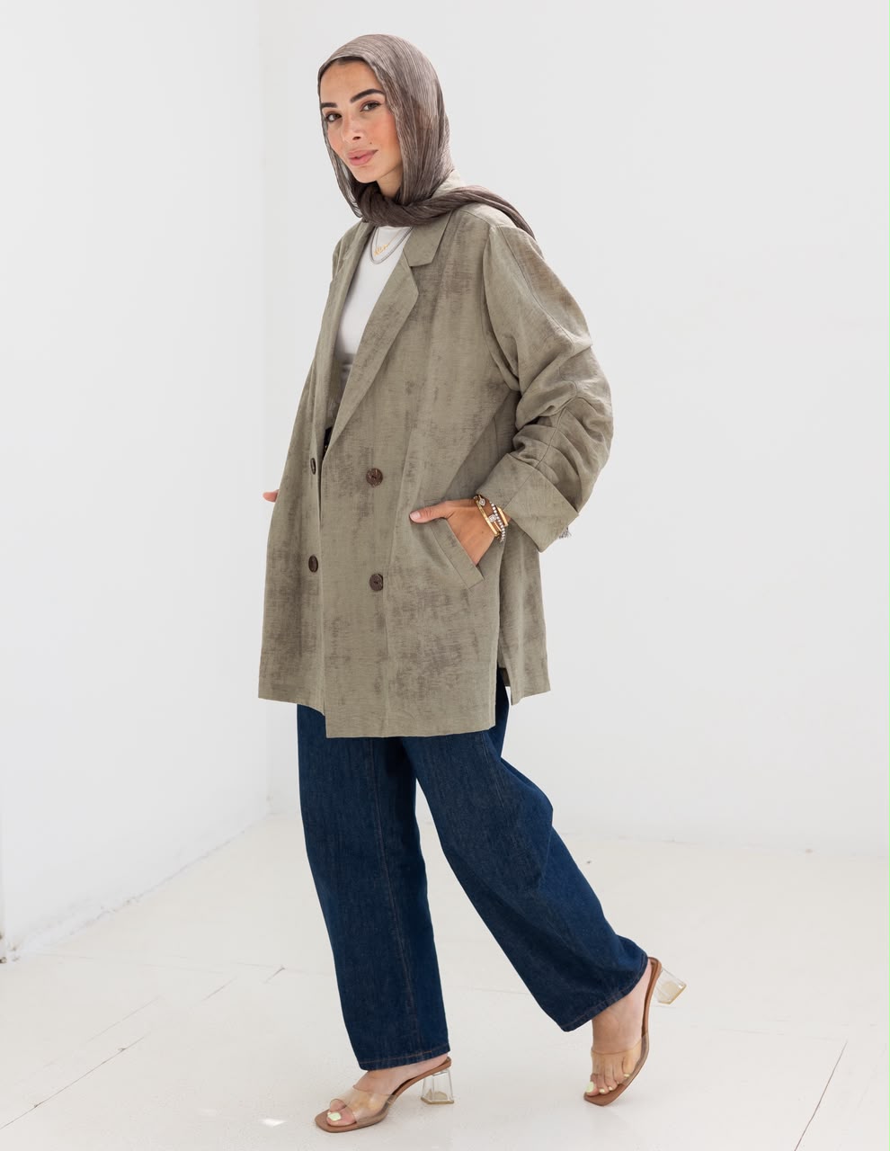 Lenin blazer in Olive
