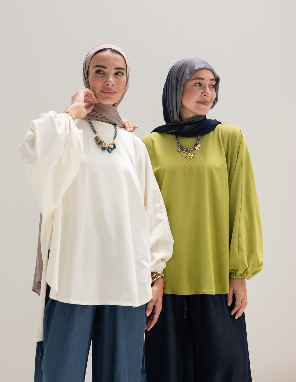 High low cotton blouse in Off white