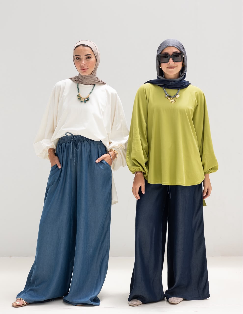 High low cotton blouse in Off white