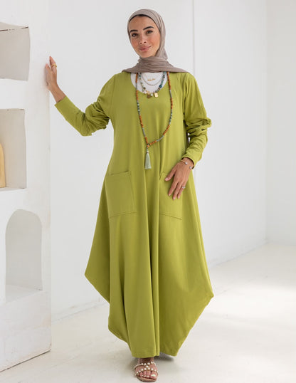 Pure cotton summer dress in Pistachio