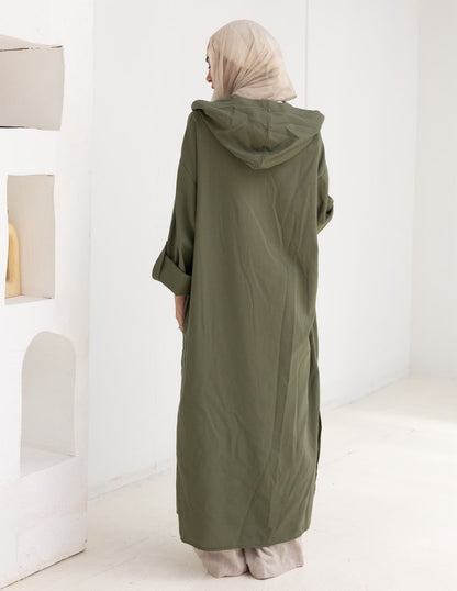 Lenin summer Moroccan dress in Olive